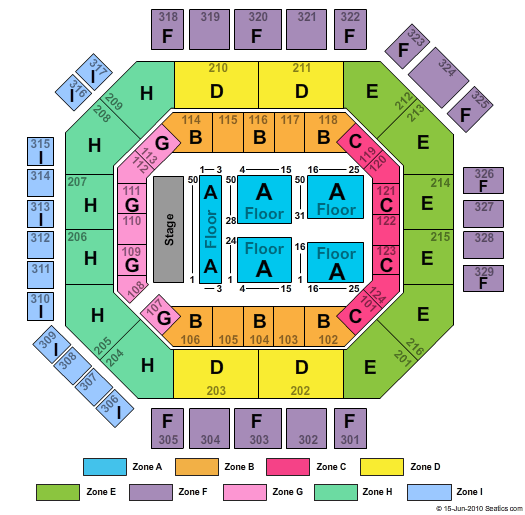 Family Circle Cup Stadium Seating Map